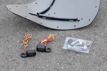 Bobber Sitz-Kit in edelstahl, Monolever